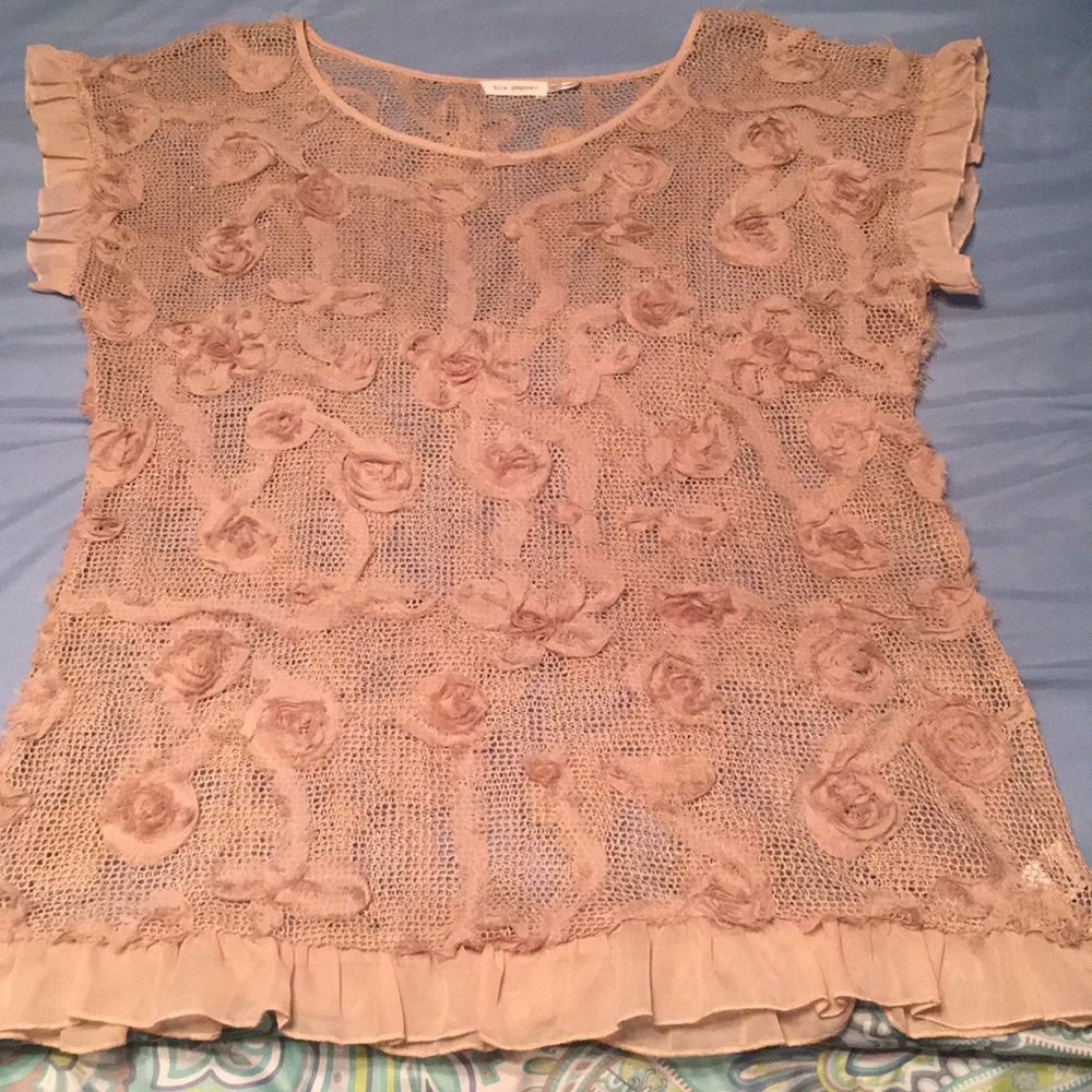 Blu pepper see through top